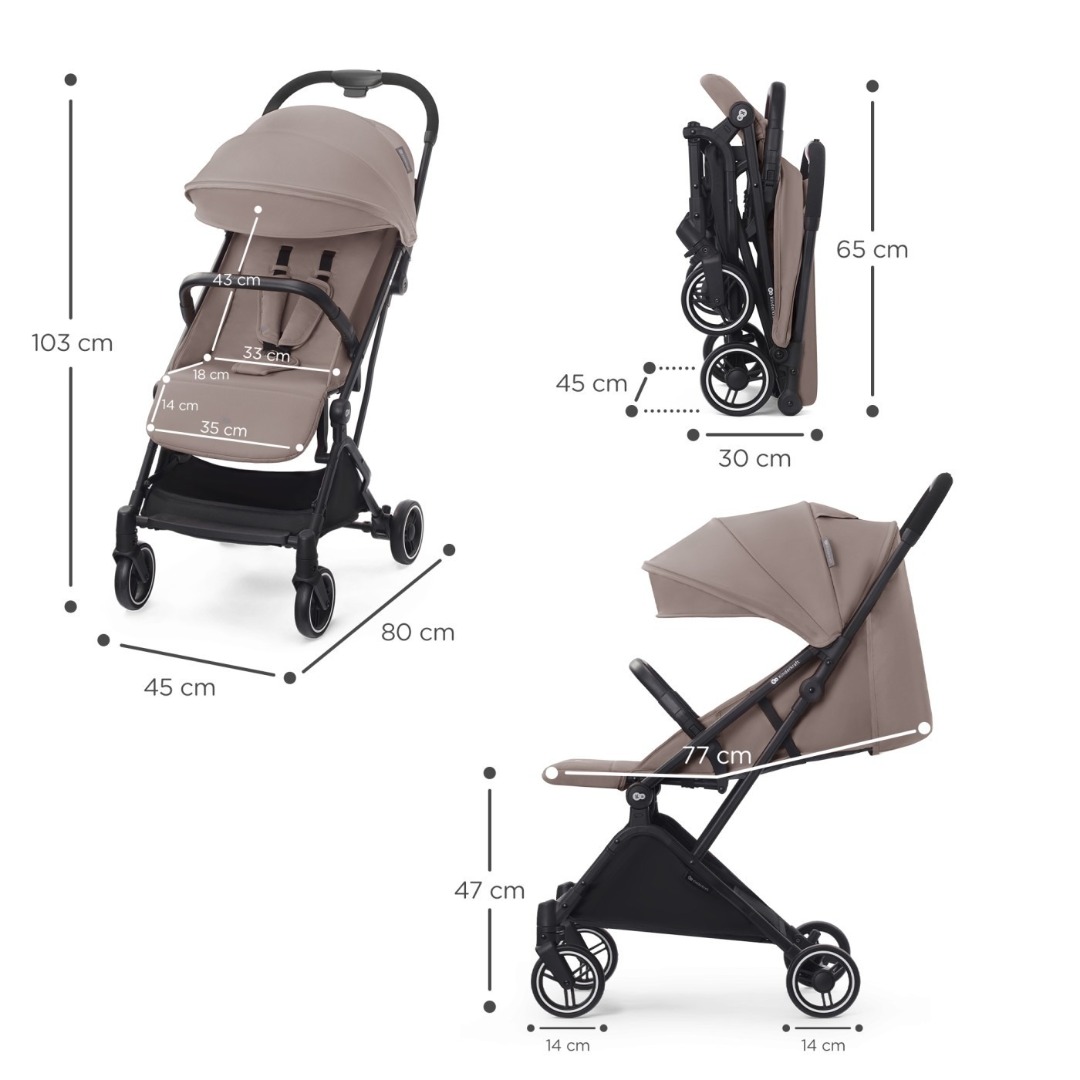 Dimensiuni carucior Kinderkraft INDY2